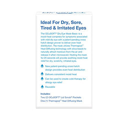 OCuSOFT Dry Eye Mask Basic cross-hatch design evenly distributes gentle heat for comfort