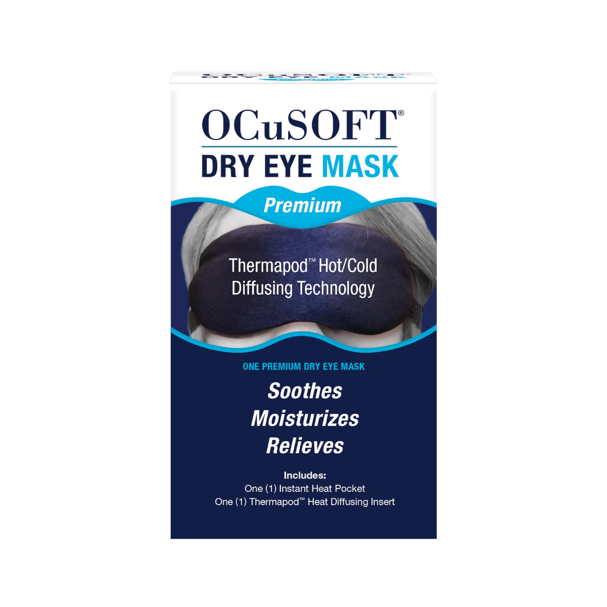 OCuSOFT Dry Eye Mask Premium packaging for easy storage