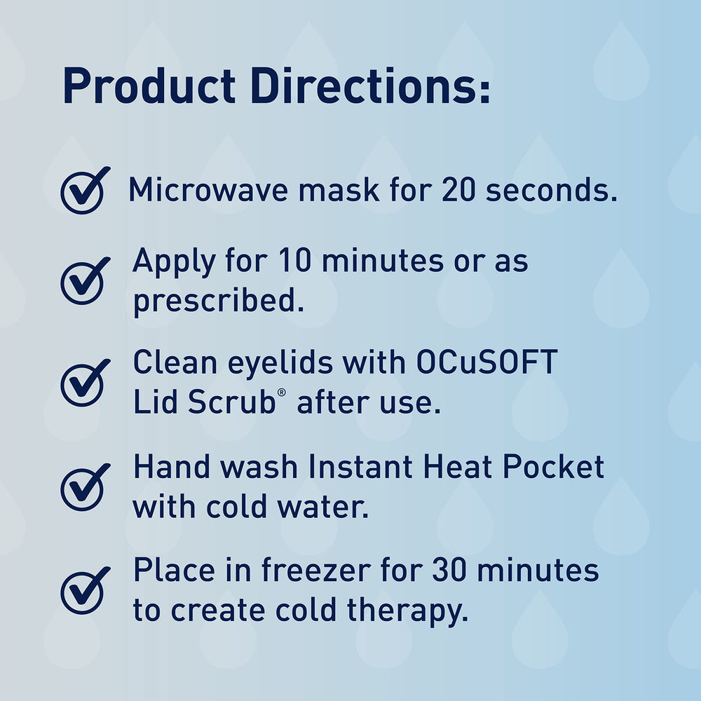 OCuSOFT Dry Eye Mask Premium soft padding and secure strap for comfortable wear
