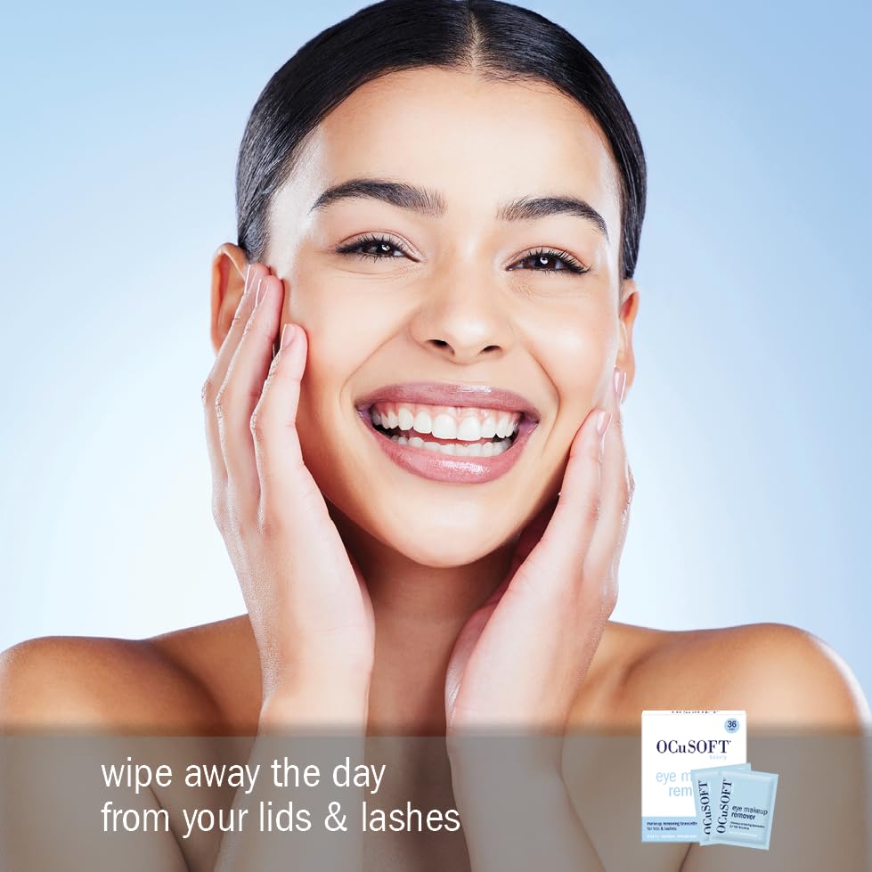 OCuSOFT soft-textured towelettes deliver gentle makeup removal for all skin types.