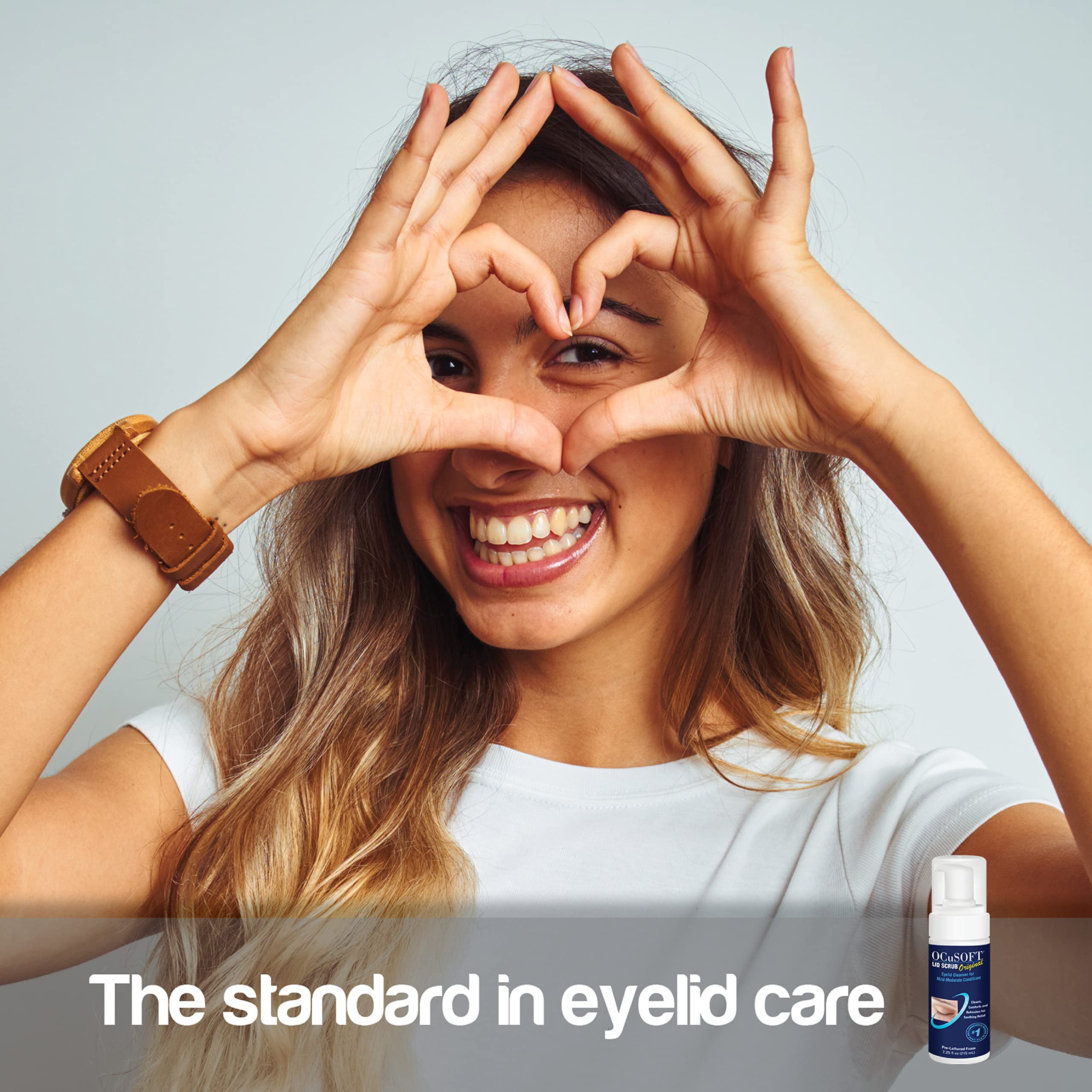 OCuSOFT Lid Scrub Original packaging with bottle shows everyday eyelid care.