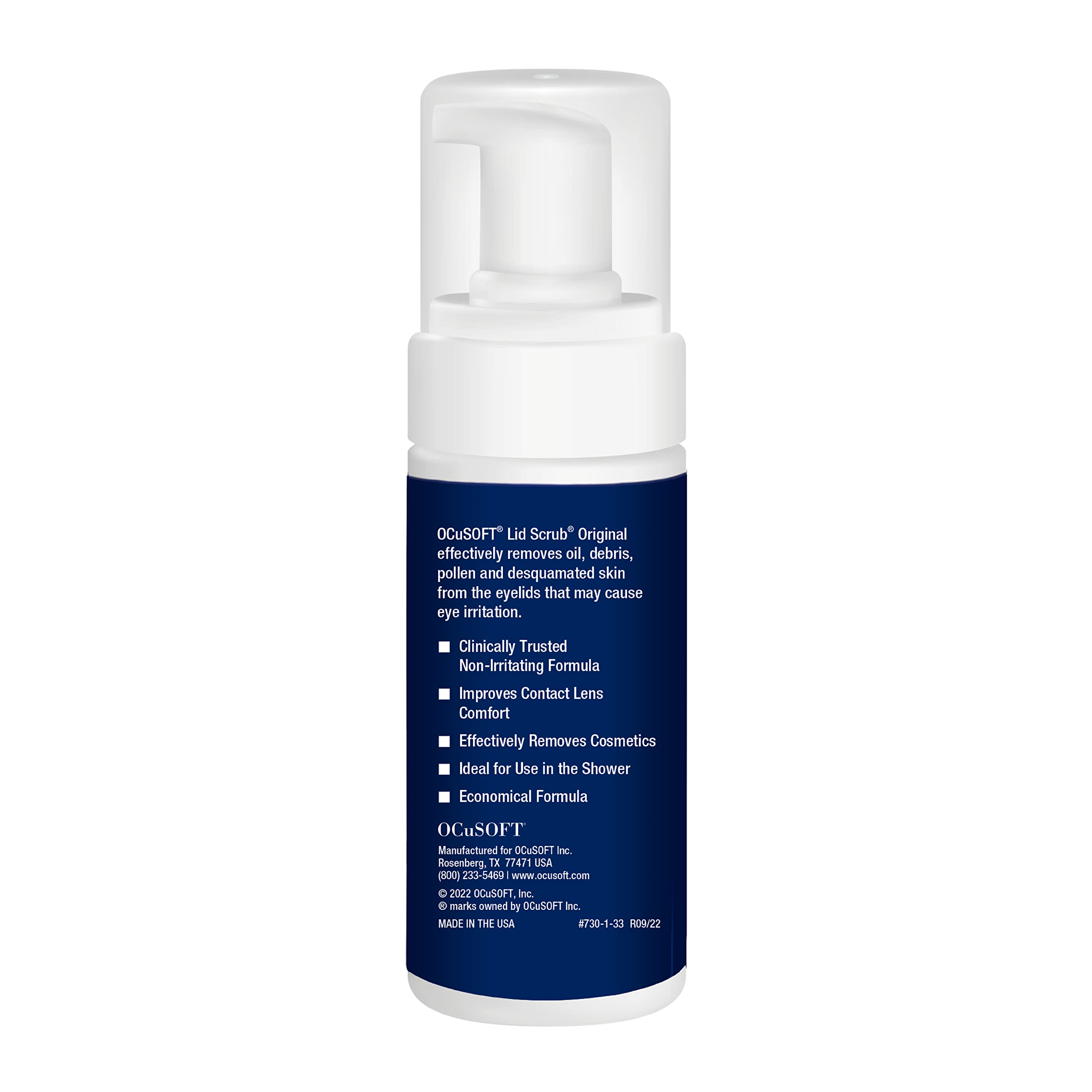 OCuSOFT Lid Scrub Original daily-use routine supports eyelid hygiene.