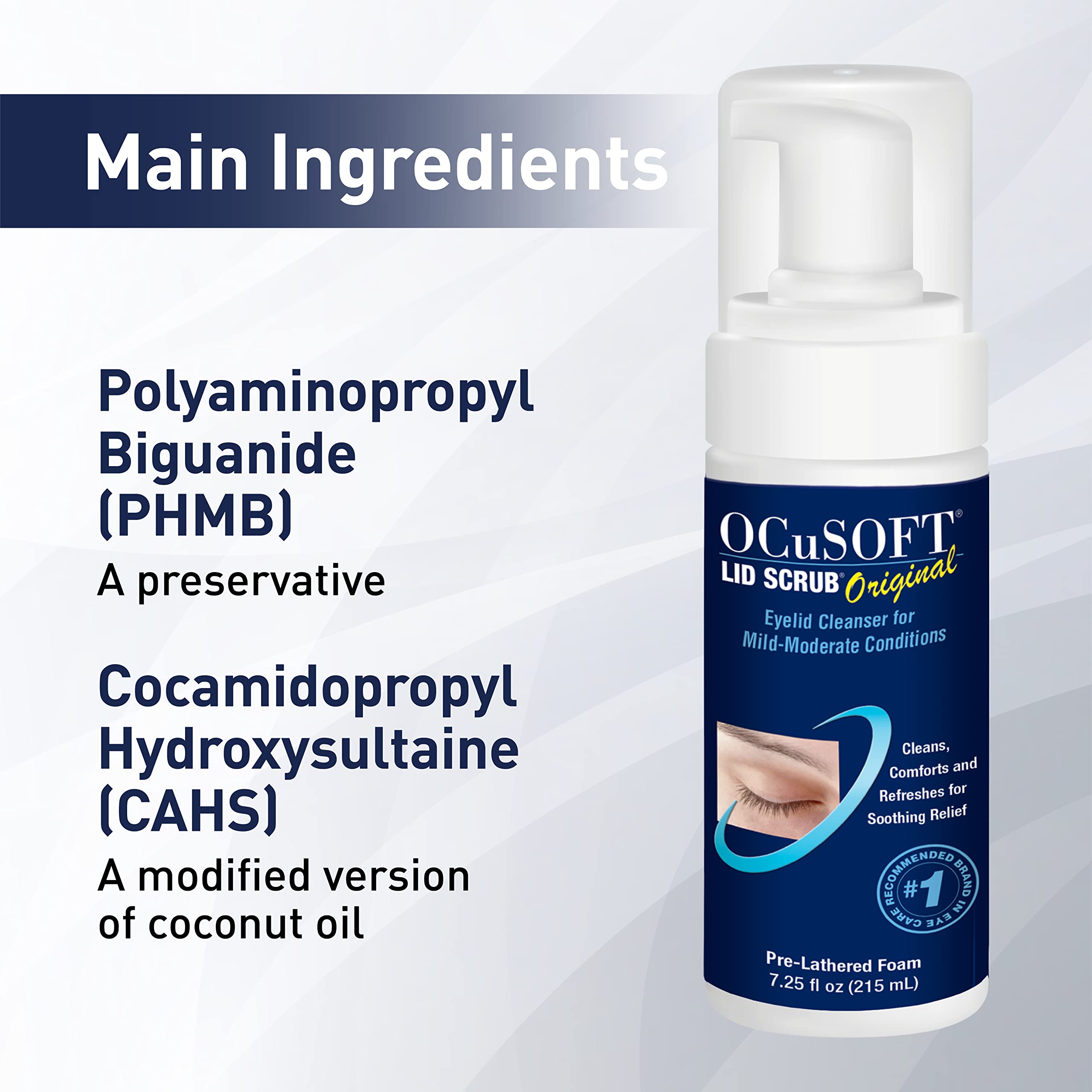 OCuSOFT Lid Scrub Original doctor-recommended eye care brand trusted by professionals.