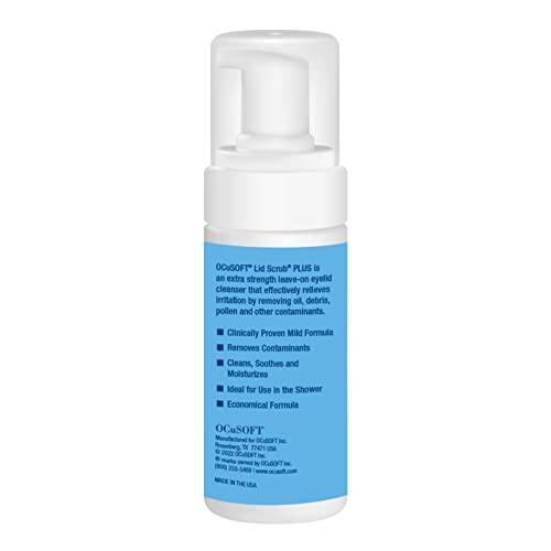 OCuSOFT Lid Scrub PLUS Foam instant foaming lather supports easy eyelid hygiene