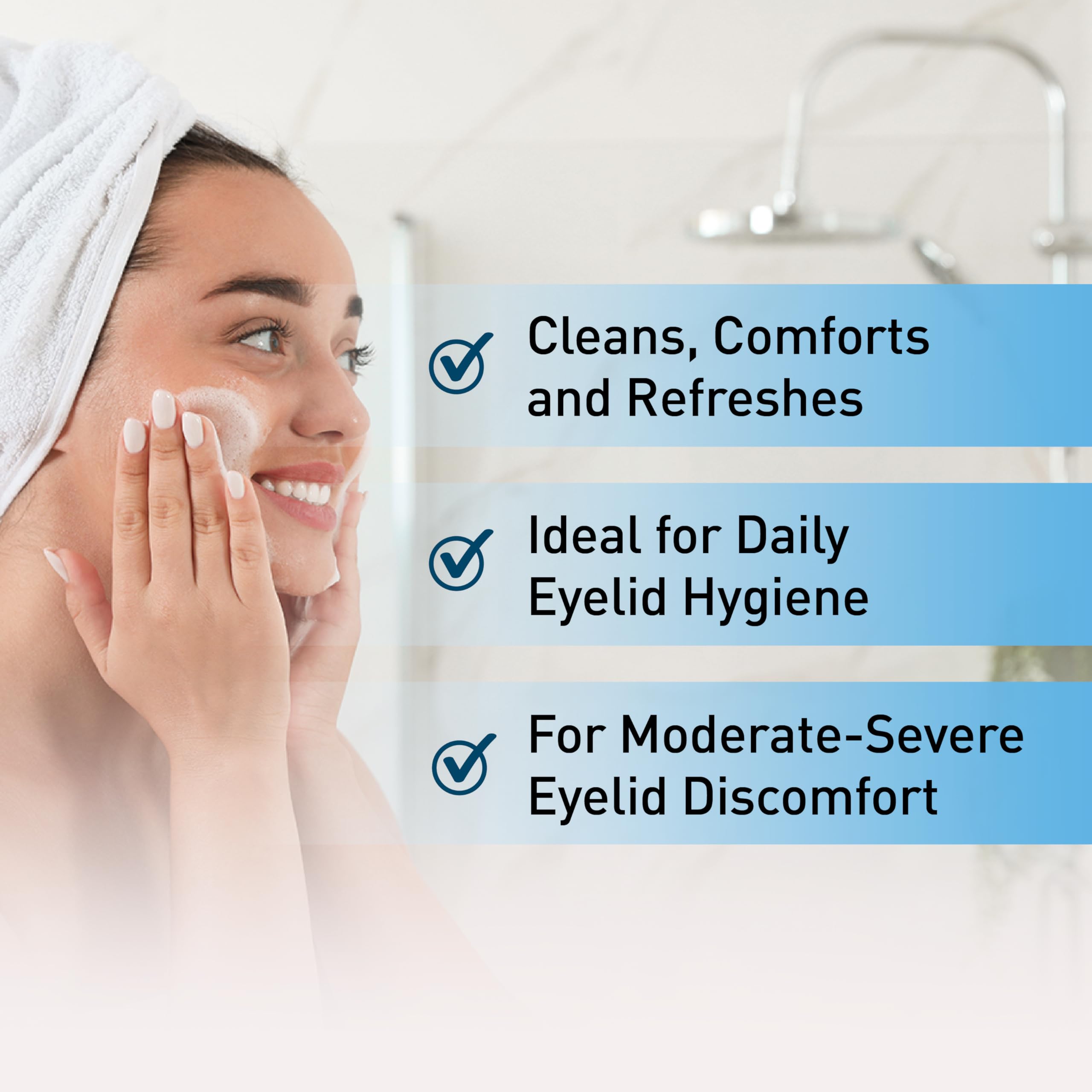 OCuSOFT Lid Scrub PLUS Foam travel-size bottle for on-the-go eyelid care