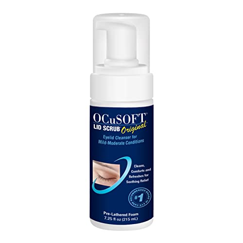 OCuSOFT Original Foaming Eyelid Cleanser 1.68oz packaging focus promises everyday eyelid hygiene