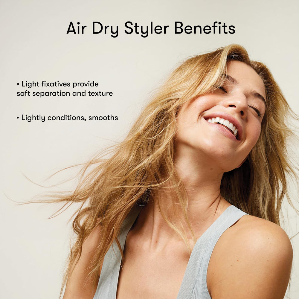 Odele Air Dry Styler applying to hair for no-heat, effortless styling.