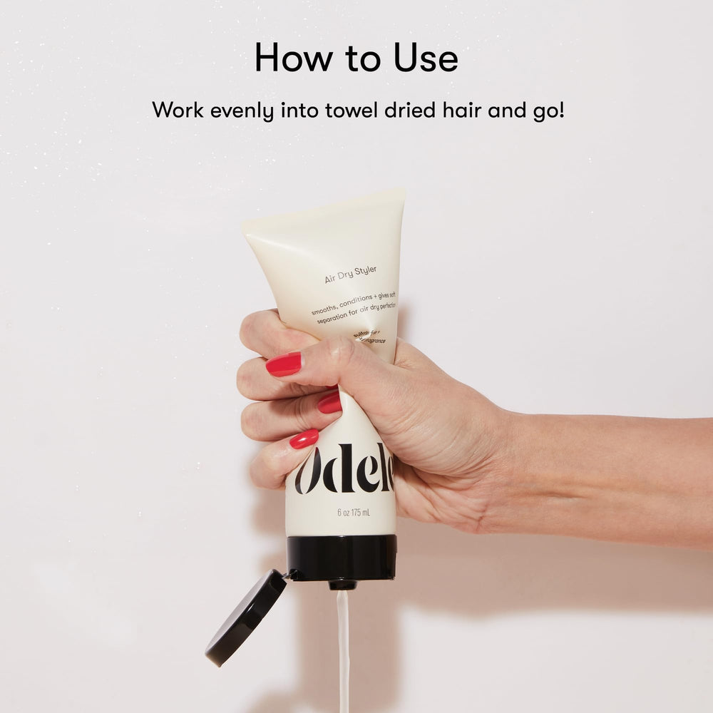 Odele Air Dry Styler beachy waves look achieved without heat styling.