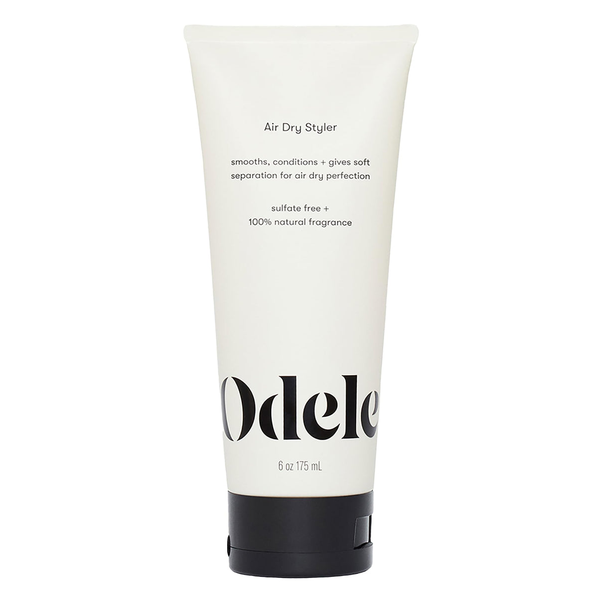 Odele Air Dry Styler bottle front view showing frizz control and easy styling.