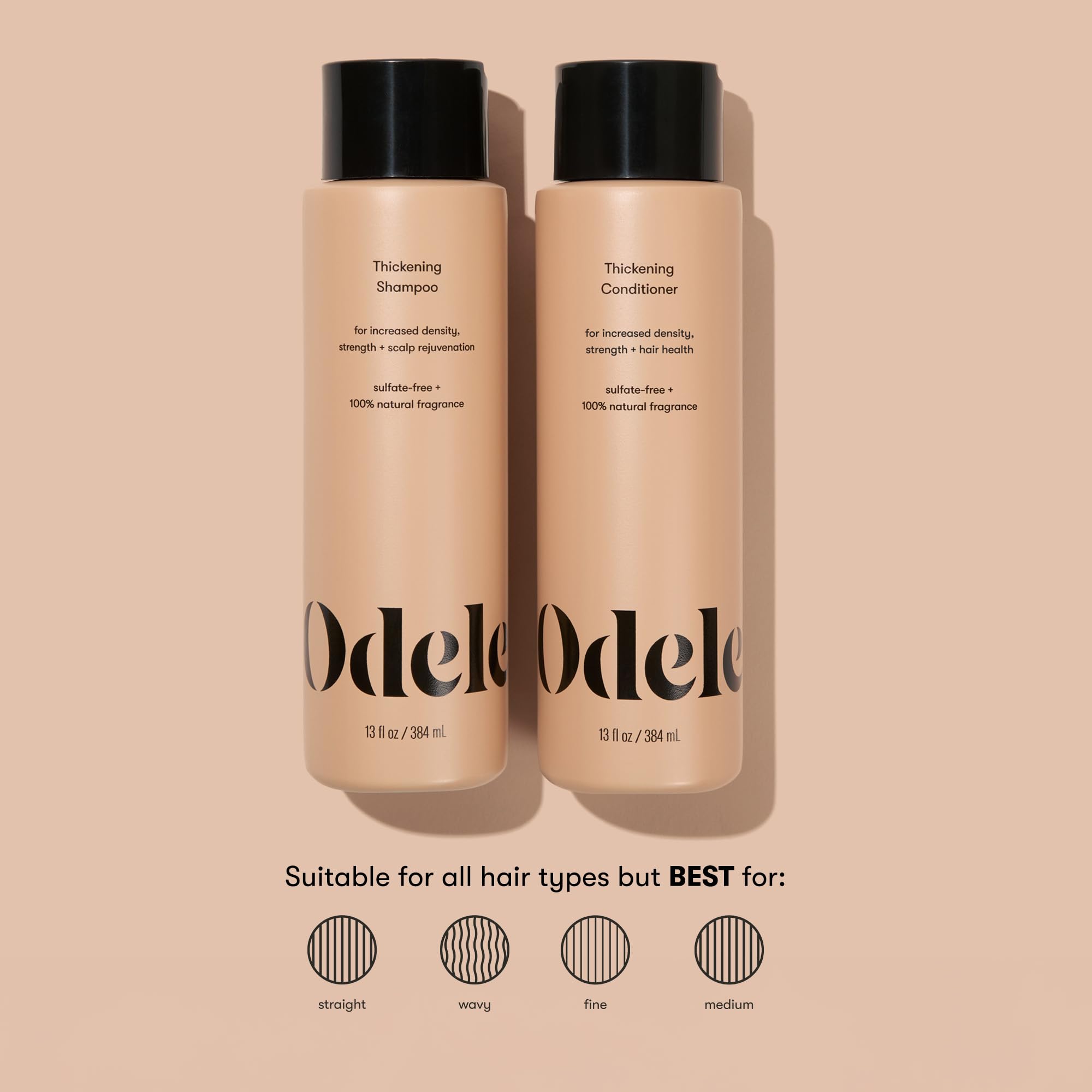 Odele Gift Set box showcases density and strength regimen