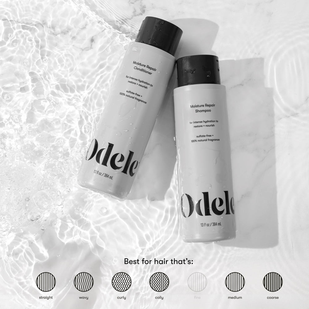 Odele Moisture Repair conditioner bottle showing nourishing care