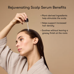 Odele Rejuvenating Scalp Serum ginger and peppermint cooling on scalp