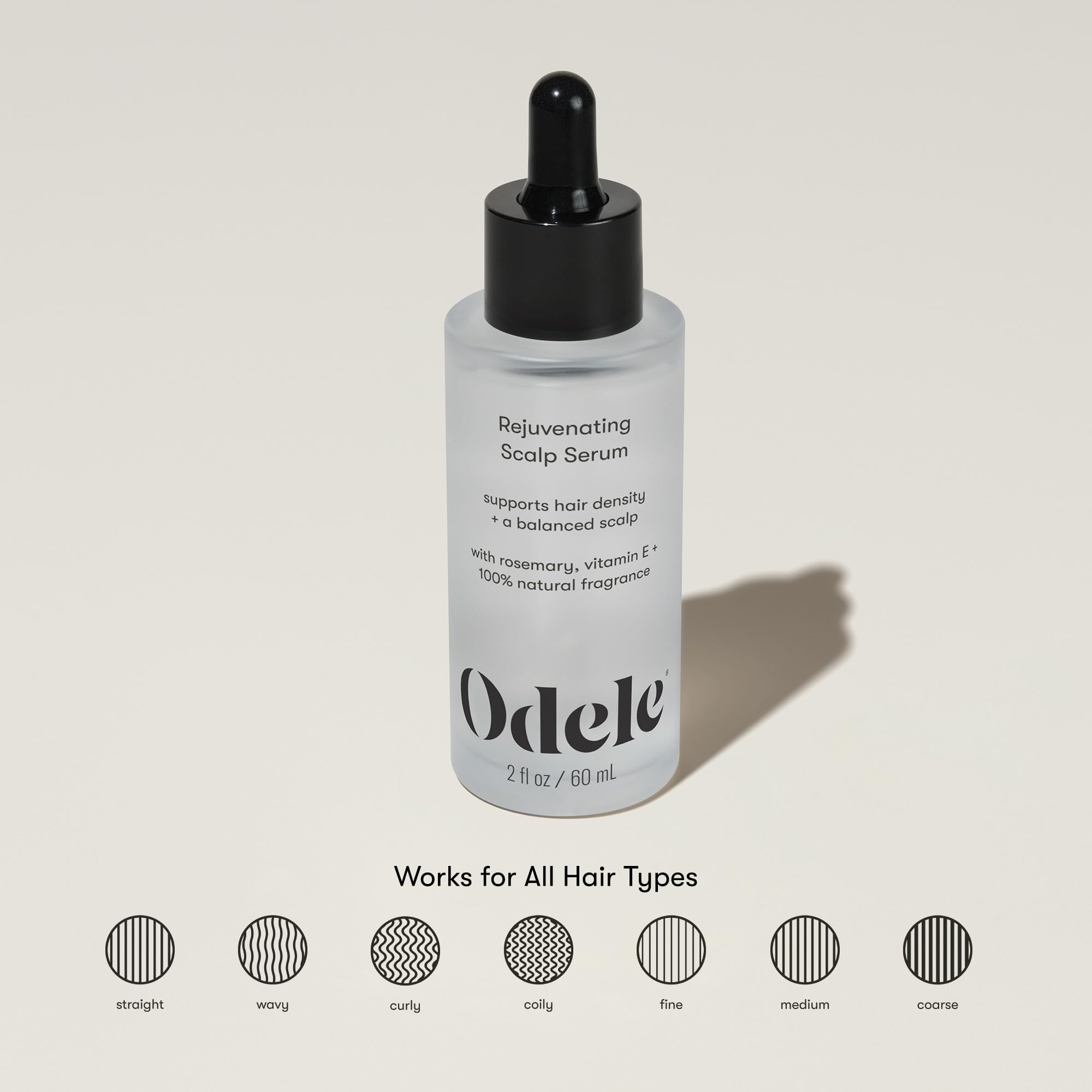 Odele Rejuvenating Scalp Serum pea peptides close-up for fuller-looking hair