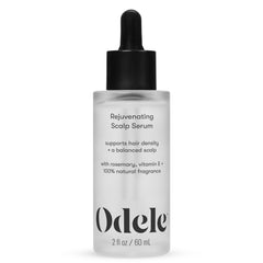 Odele Rejuvenating Scalp Serum rosemary bottle shown for balanced scalp care