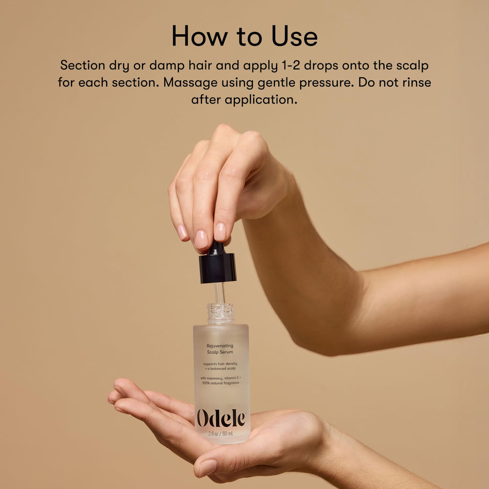 Odele Rejuvenating Scalp Serum vitamin E moisturizes strands