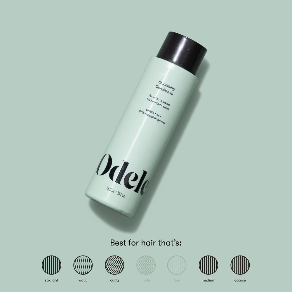Odele Smoothing Conditioner cap close-up showing large 32 oz packaging