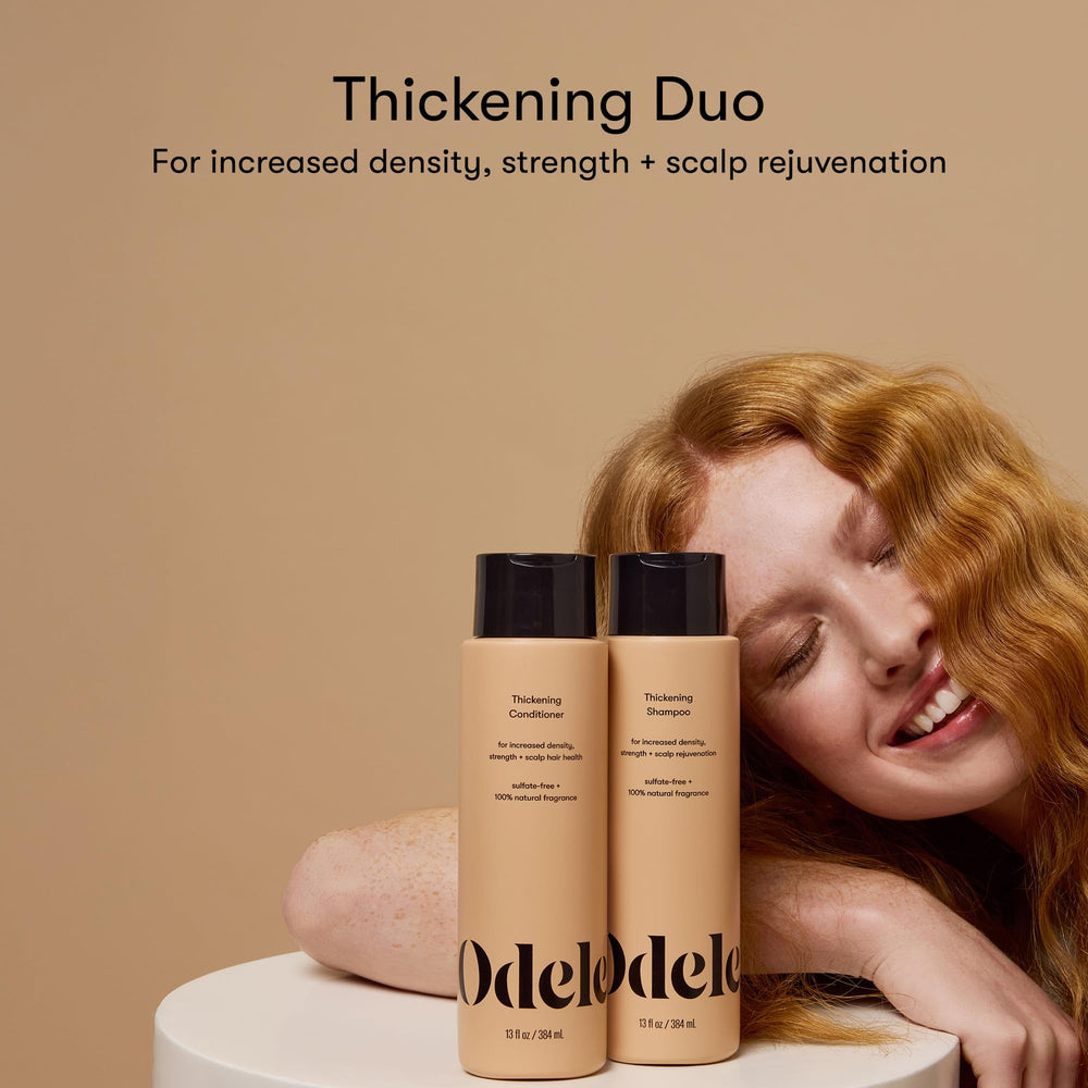 Odele Thickening Conditioner bottle strengthens thinning strands
