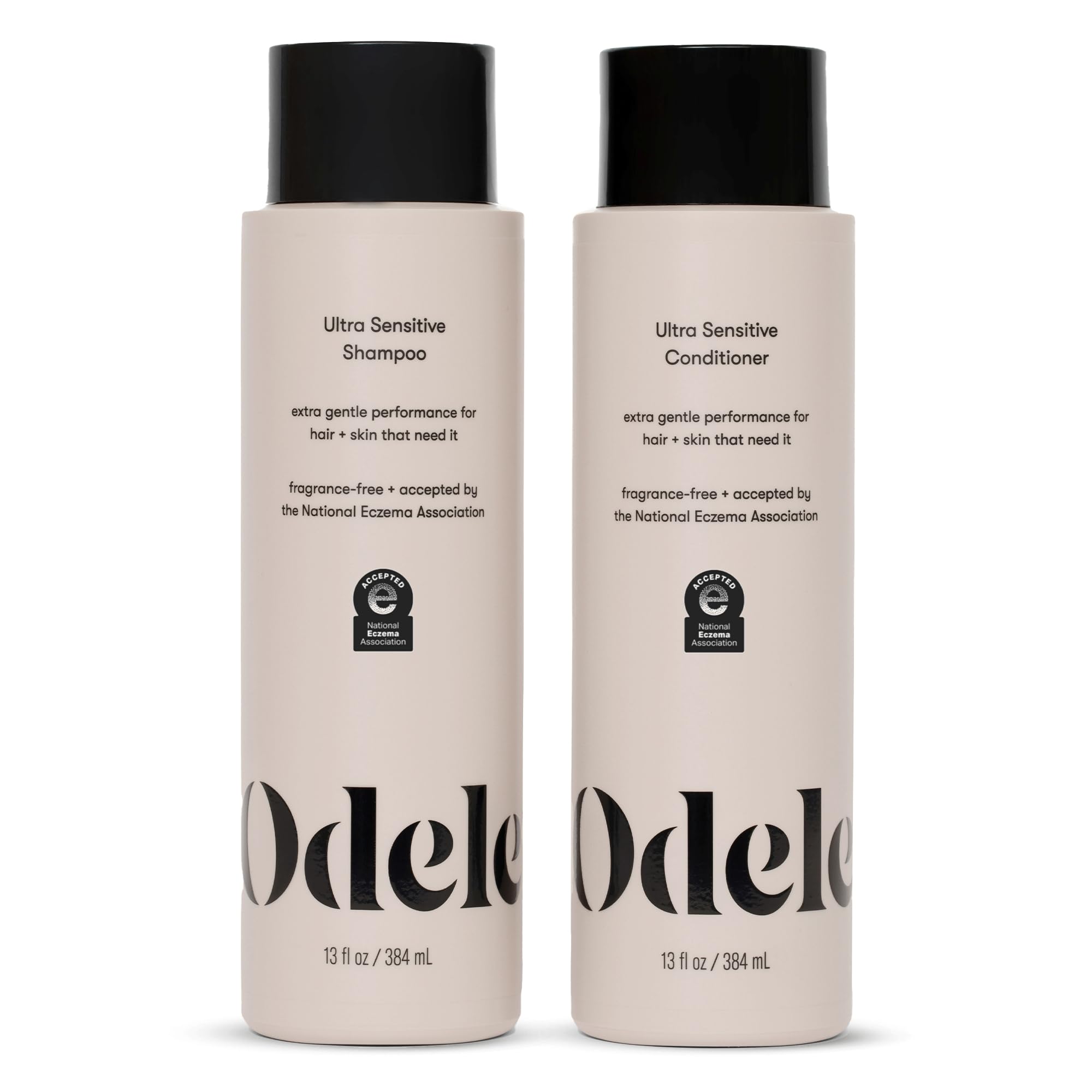 Odele Ultra-Sensitive Shampoo bottle with sulfate-free cleansing for sensitive scalps