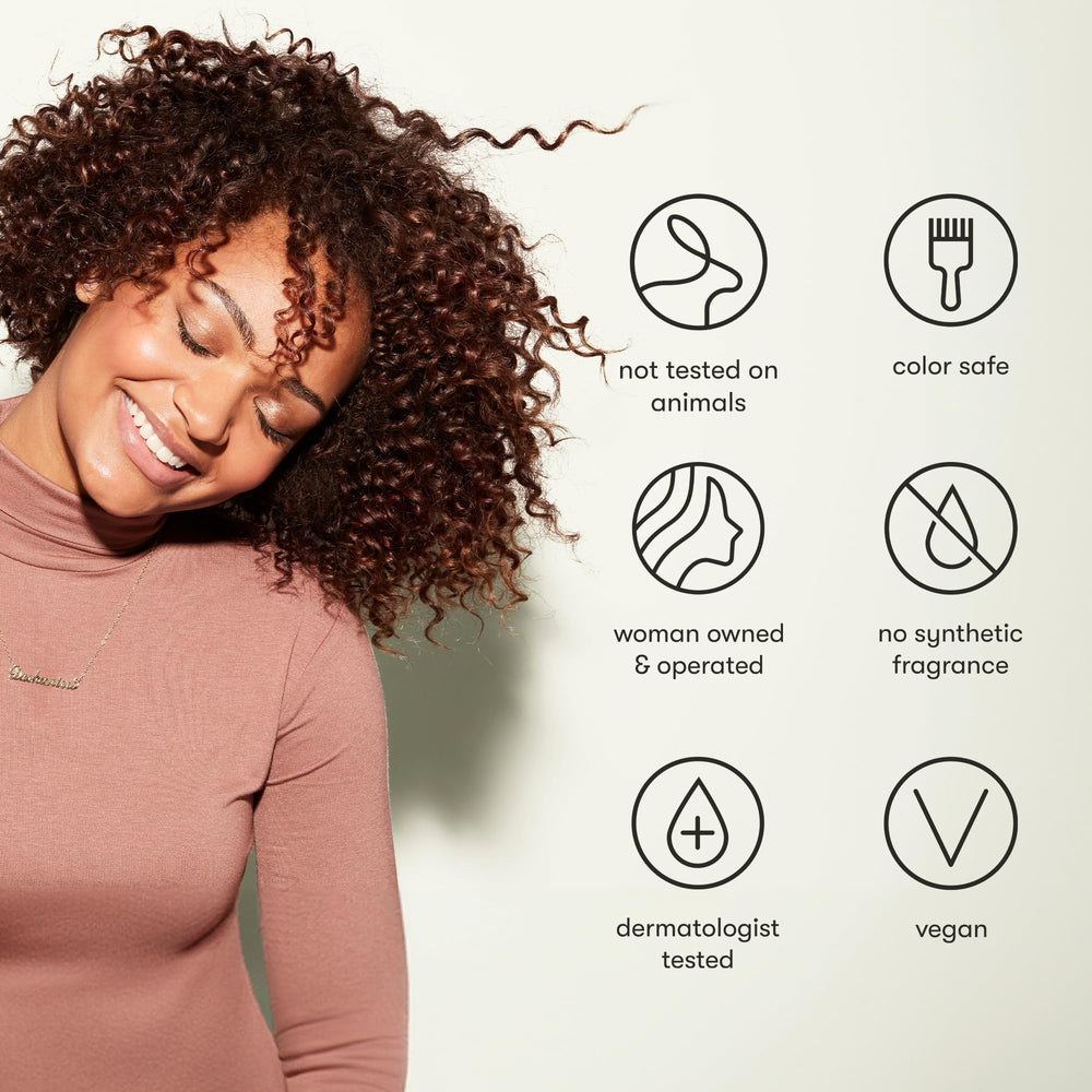 Odele application on damp hair demonstrates detangling and manageability.
