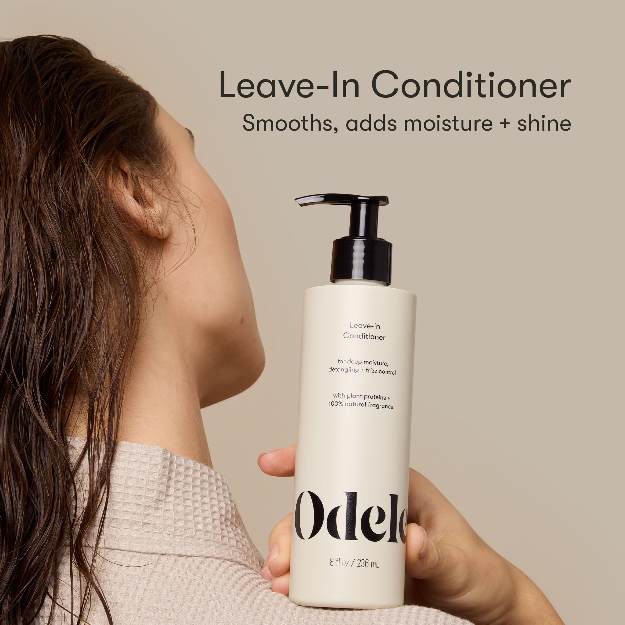 Odele vegan leave-in conditioner duo-pack shown for convenient frizz control.