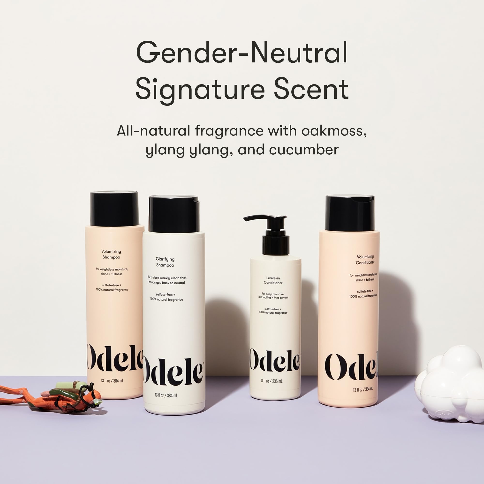Odele ingredients highlight amino acids and rice protein for hair health.