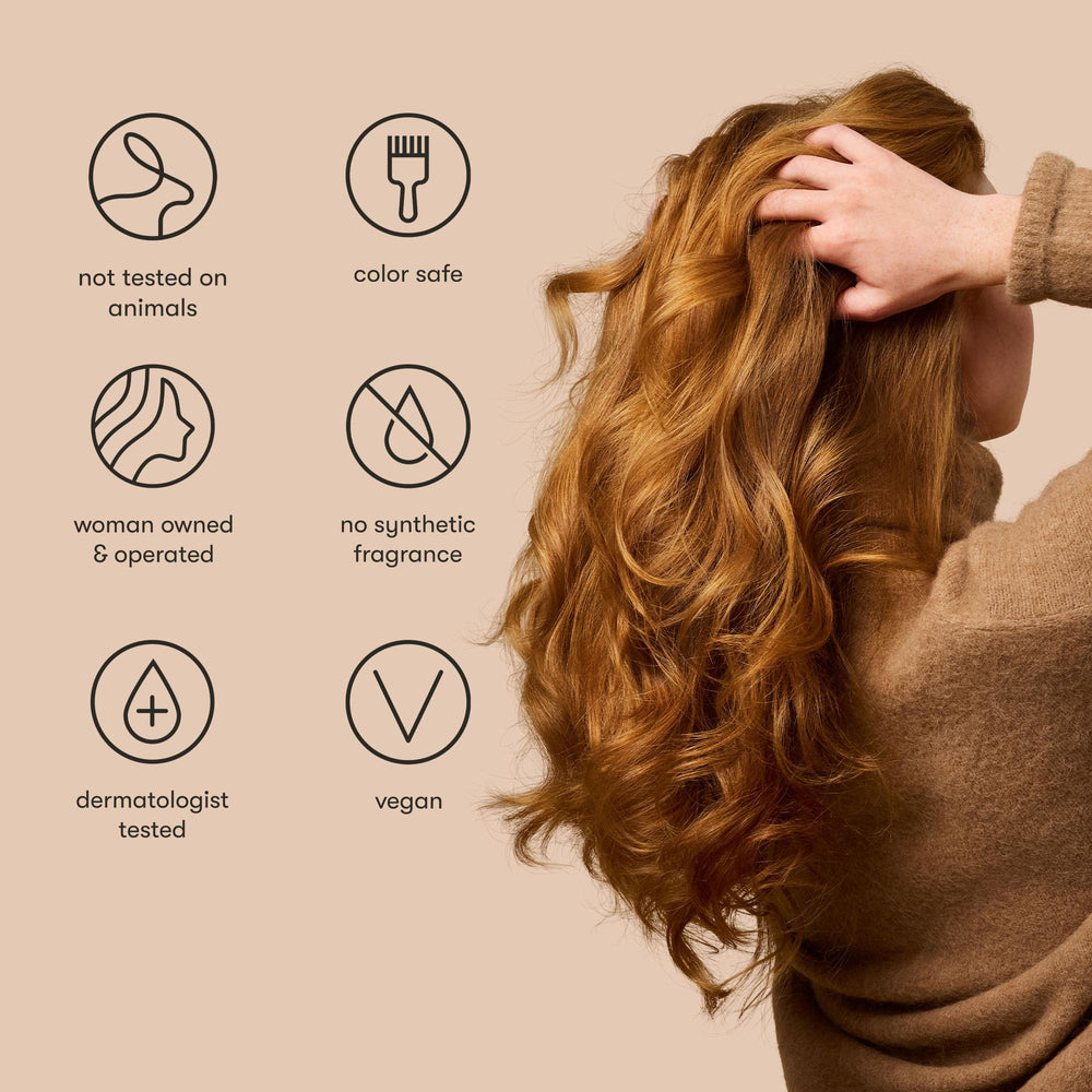 Odele volume application scene depicts boosted fullness and shine on styled hair