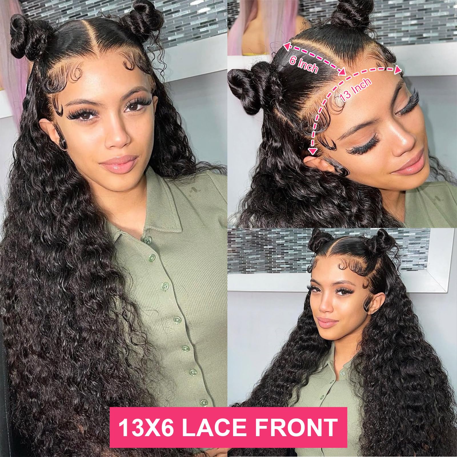 Odored wig pre-plucked with baby hairs for a natural hairline look.