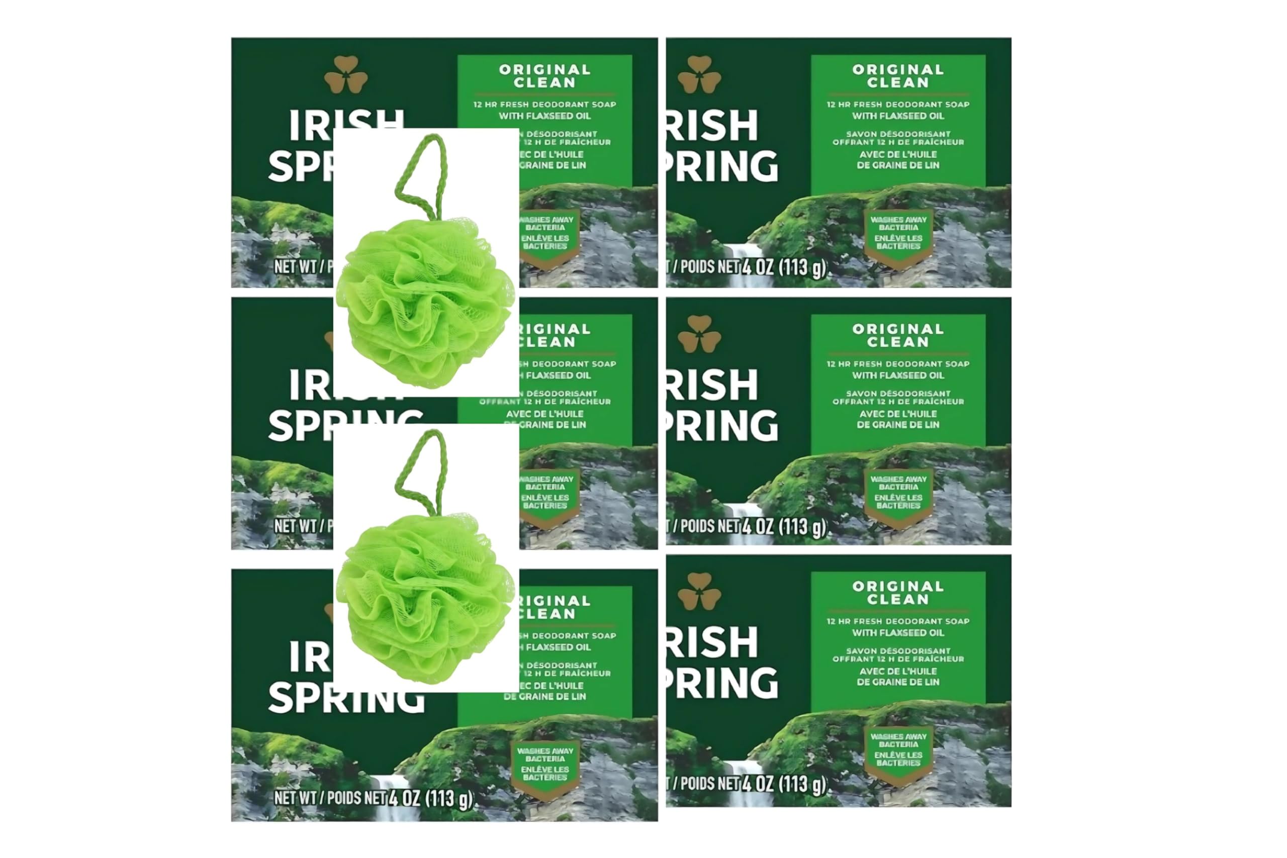 ODWIRA Irish bar soap 6-pack on display for daily freshness
