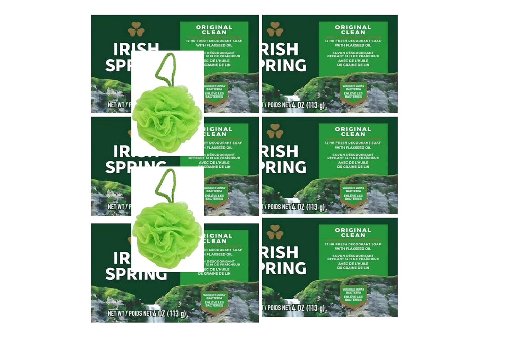 ODWIRA Irish bar soap 6-pack on display for daily freshness