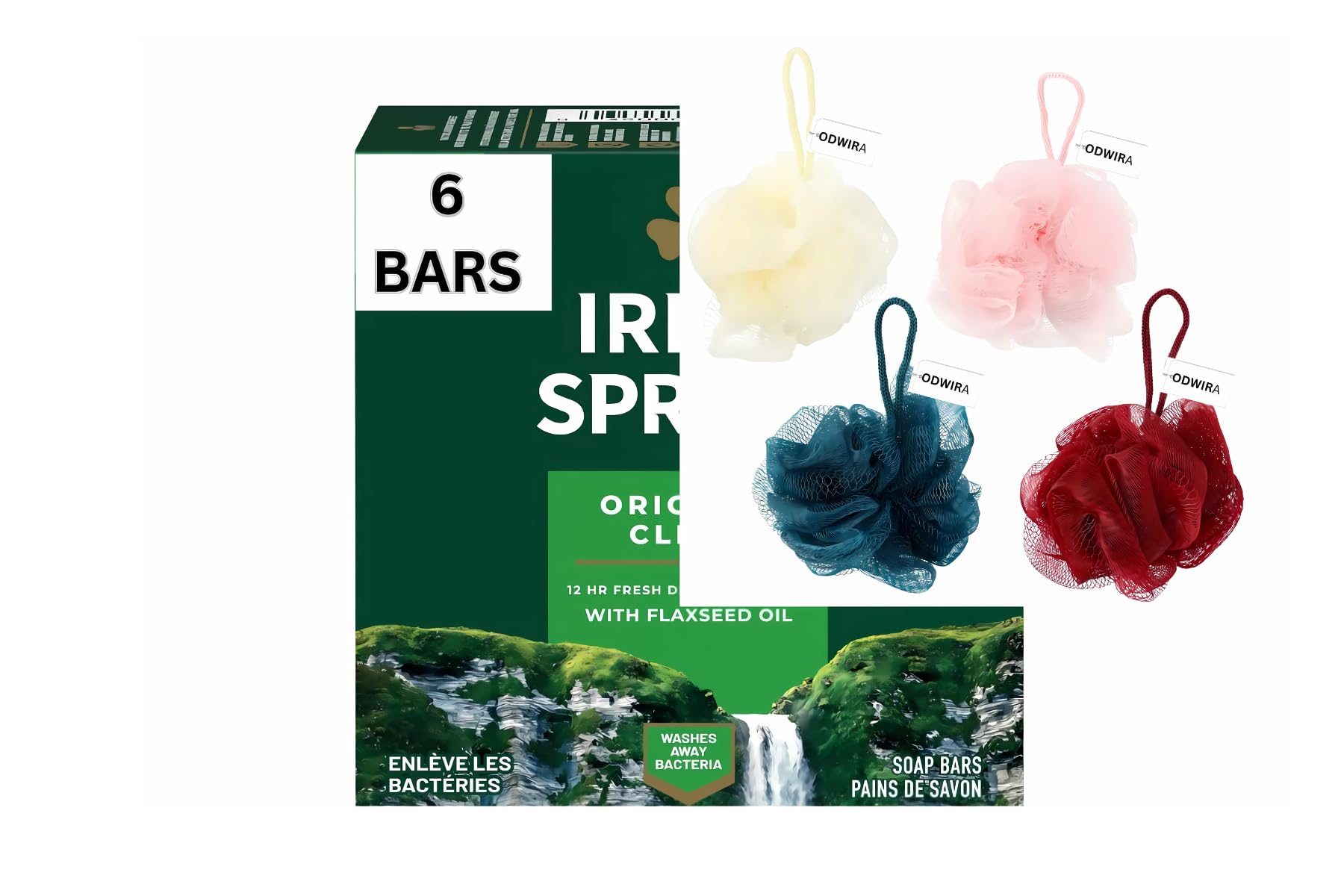 ODWIRA packaging with sponge shot emphasizing value and convenience
