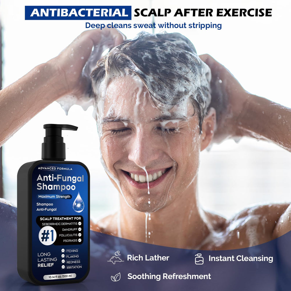 Oely seborrheic dermatitis relief hair image suggests redness and flakes reduction.