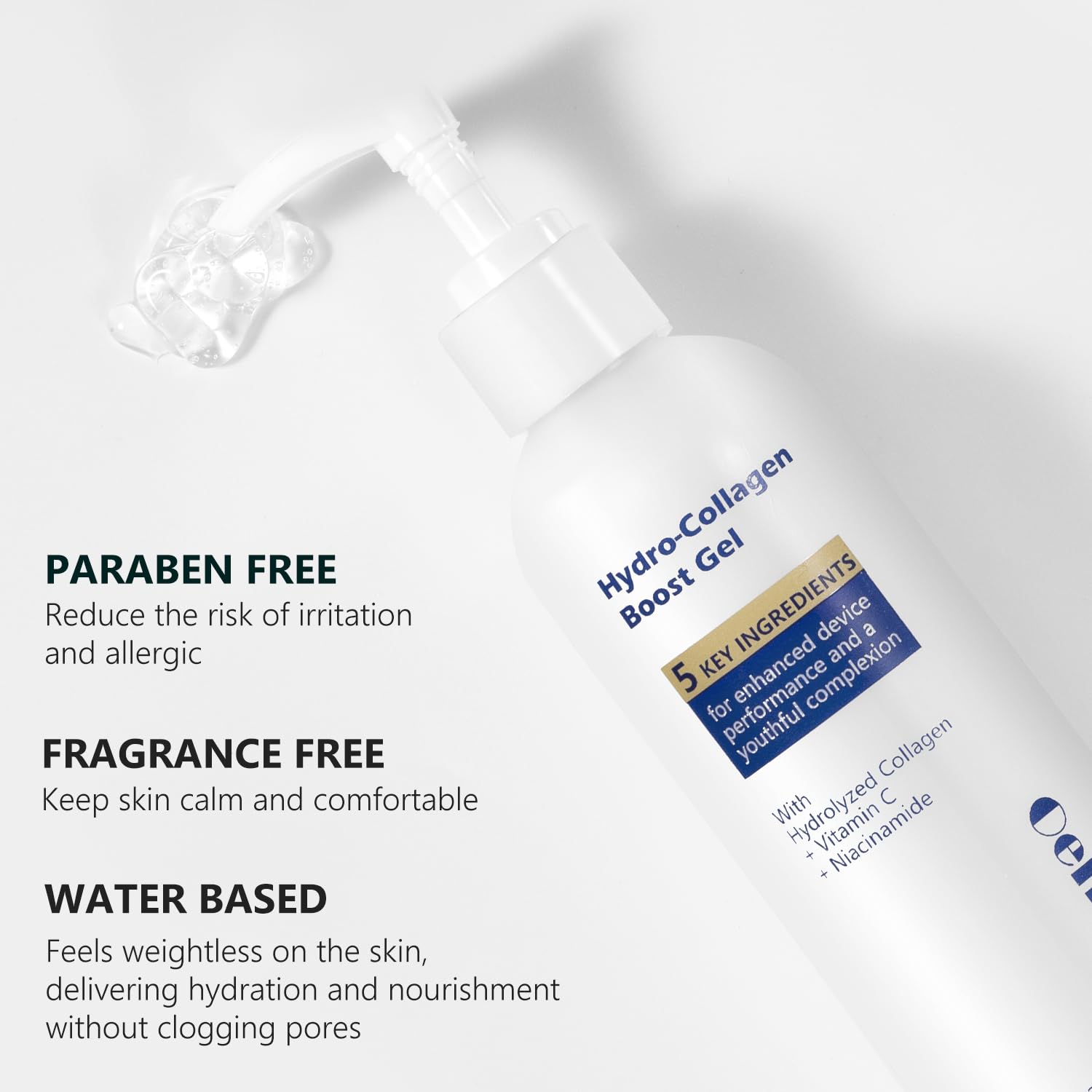 Oeneis Hydro-Collagen Boost Gel with hyaluronic acid delivering deep hydration.