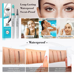 OETUIOW eyebrow-pen four-fork-tip closeup highlighting precise microblade application.