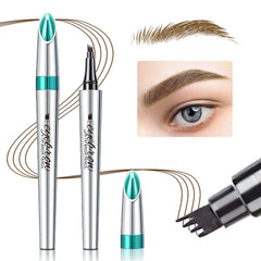 OETUIOW eyebrow pencil four-point tip close-up for precise, natural definition and long wear.