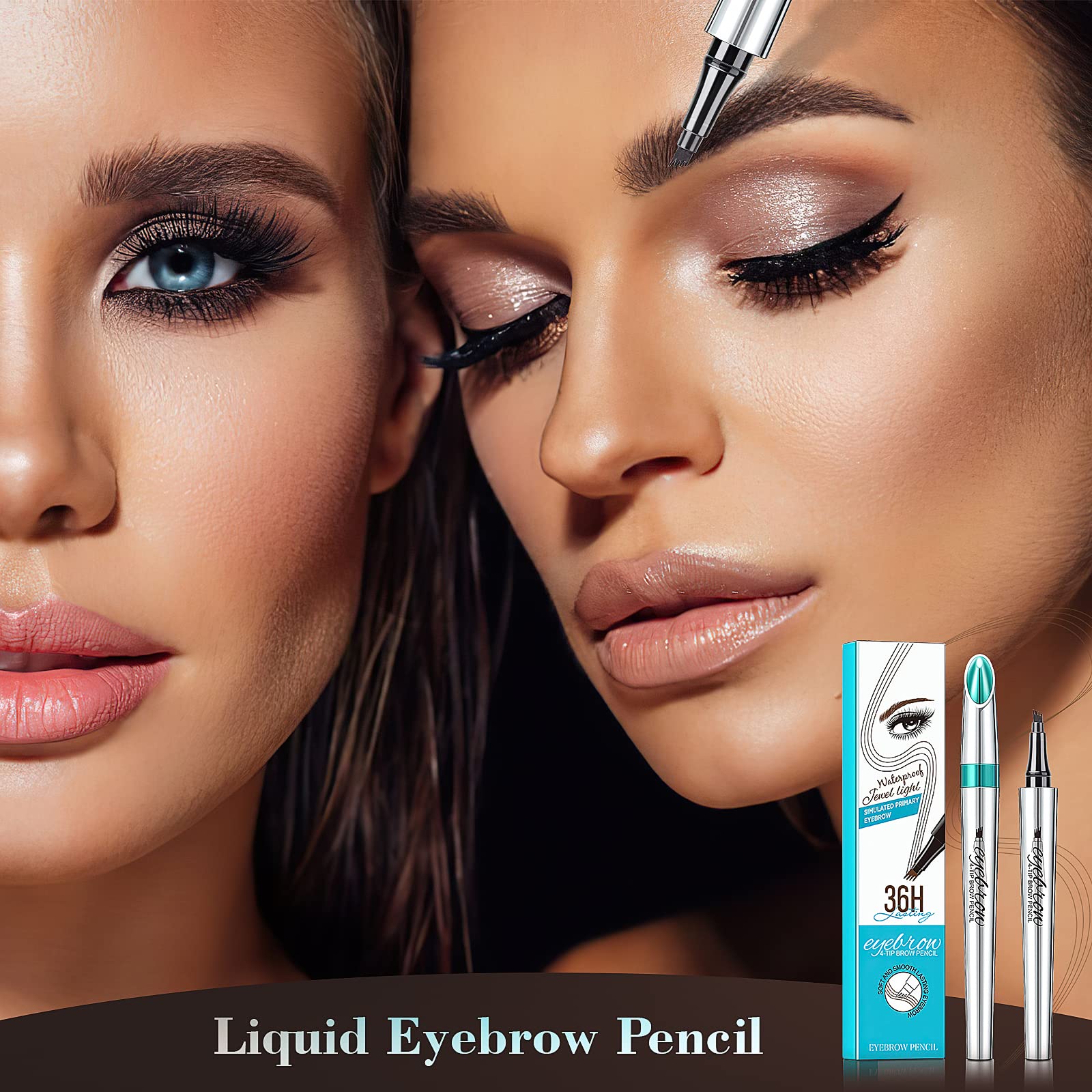 OETUIOW eyebrow pencil metal-tip design emphasizes durability and premium feel.