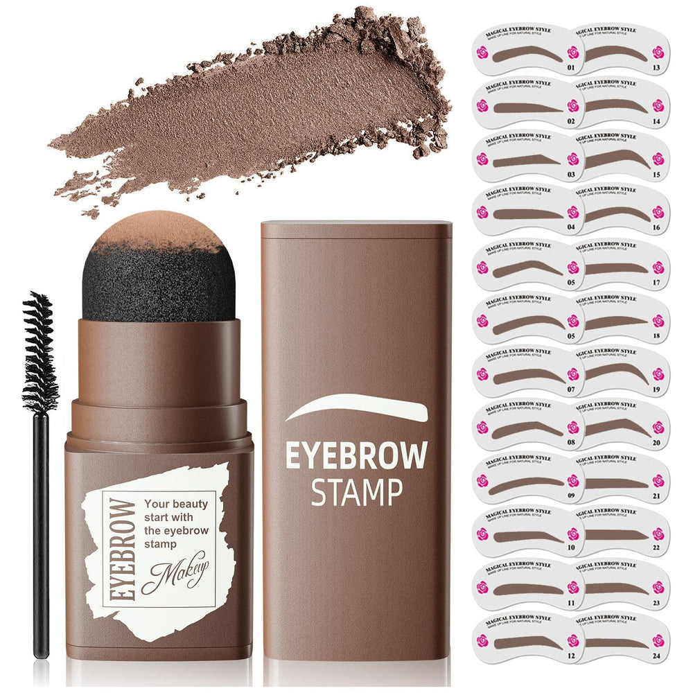 OETUIOW eyebrow-stamp-stencil-kit with 24 styles for quick, natural brows