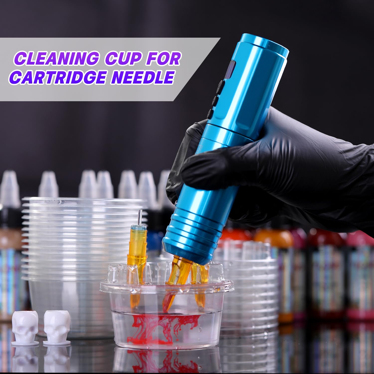 OFEYLE hive cups ideal for professional tattoo artists on studio-ready workflow