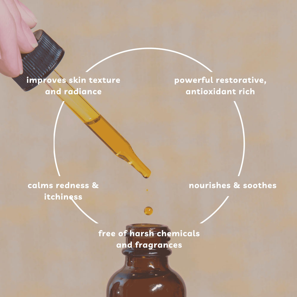 Offernova rosehip oil application supports daily skincare routine and moisture balance