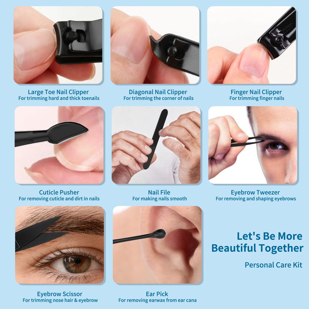 OFIDUS Precision cuticle pusher double-headed tool for clean nail prep during travel.