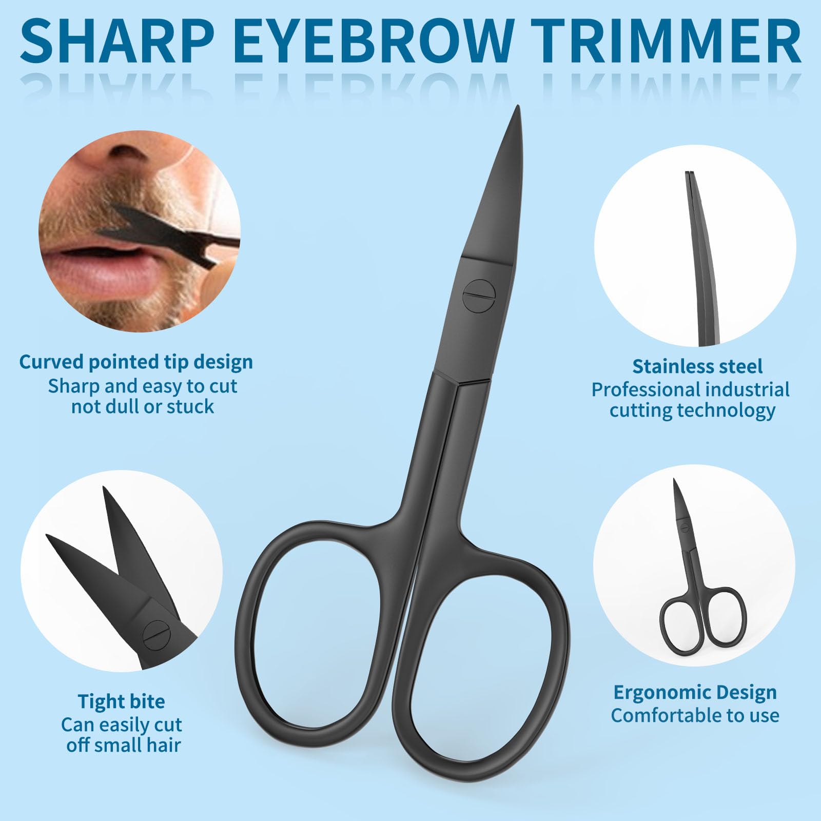 OFIDUS Precision slant-tip tweezers close-up designed for precise grooming and splinter removal.