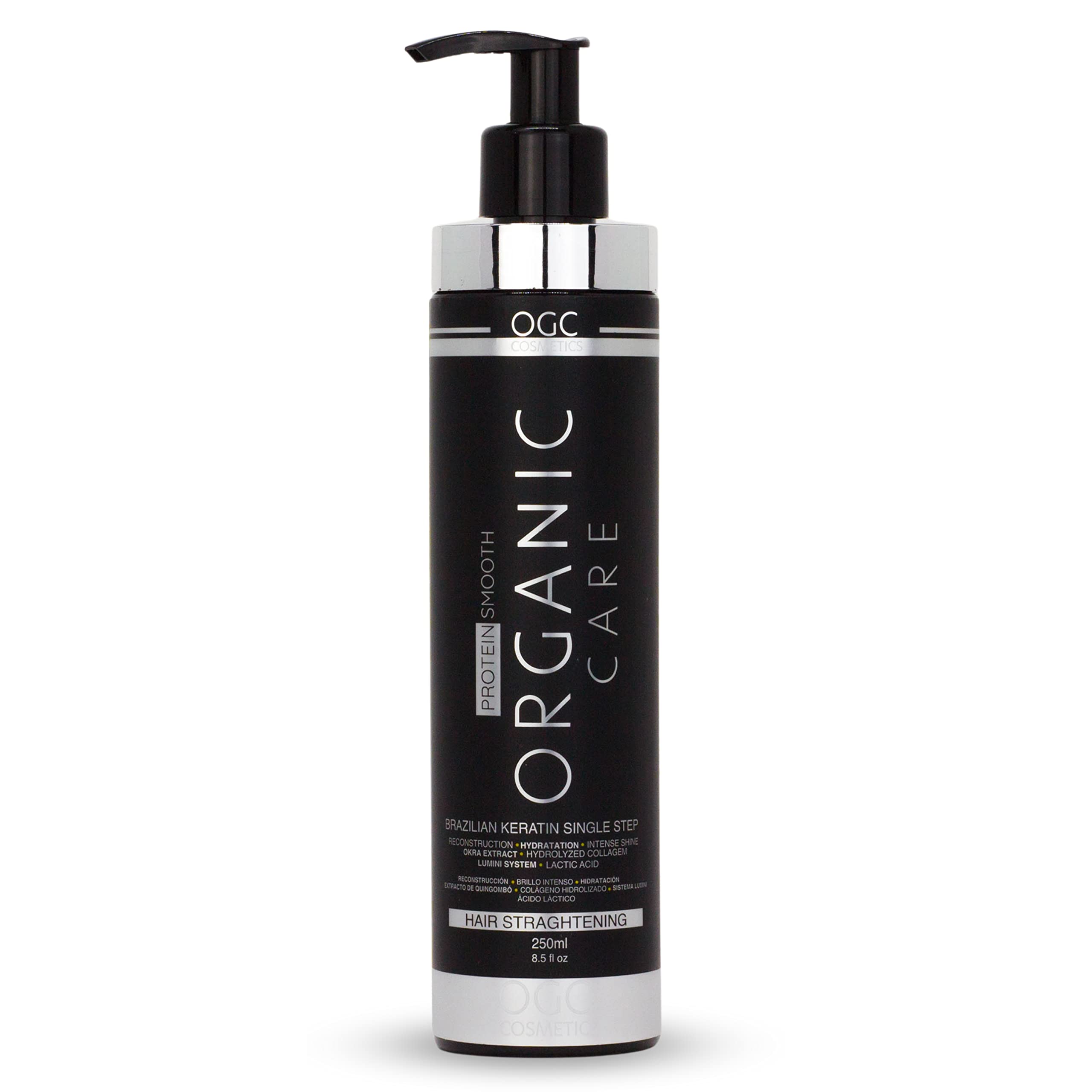 OGC Organic Care Protein Smooth steps demonstrate easy at home smoothing for stronger, smoother hair
