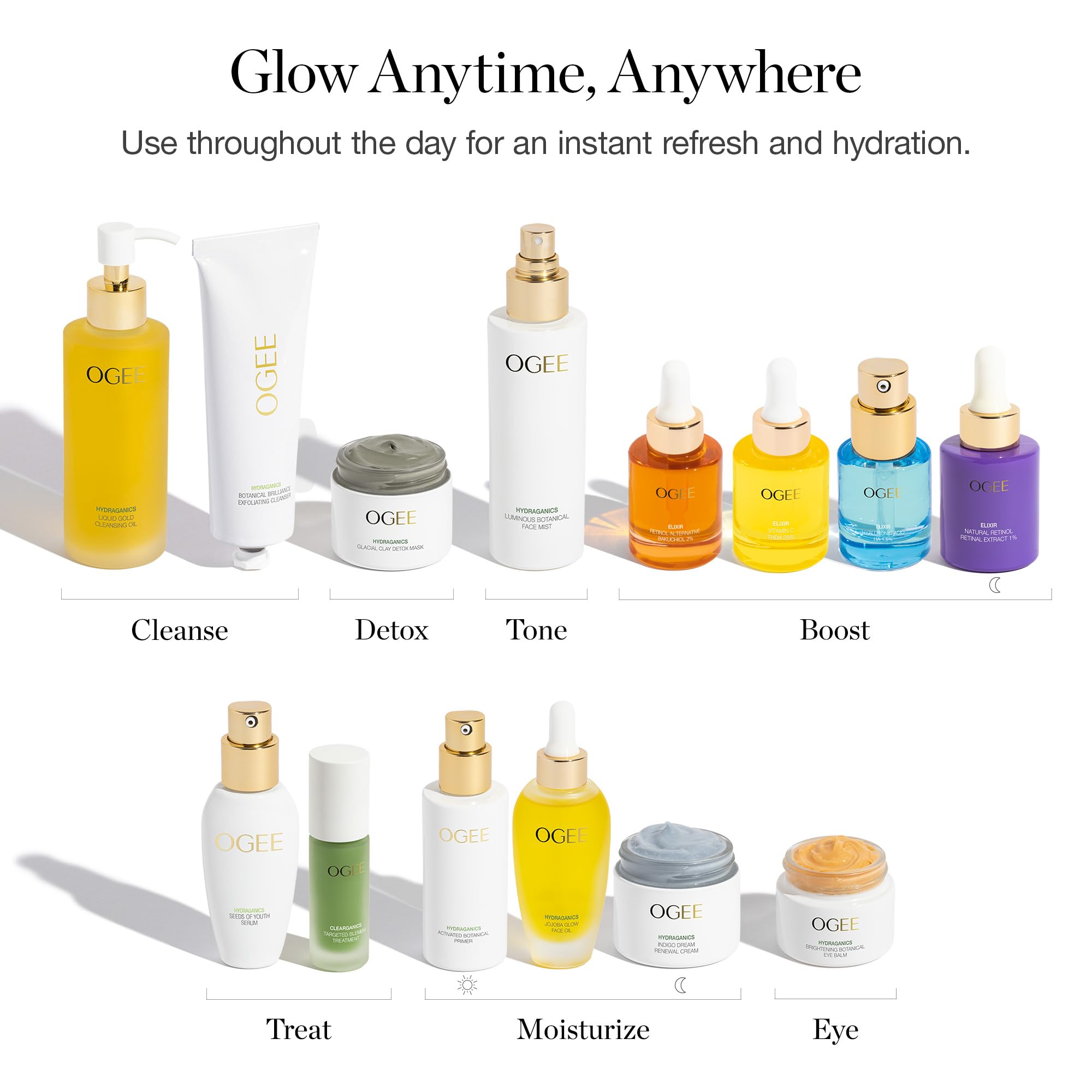 Ogee wipes with botanically derived AHAs for gentle exfoliation and refresh
