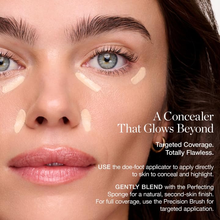 Ogee Complexion Perfecting Concealer Cedar 1.20C applicator close-up enables precise coverage.