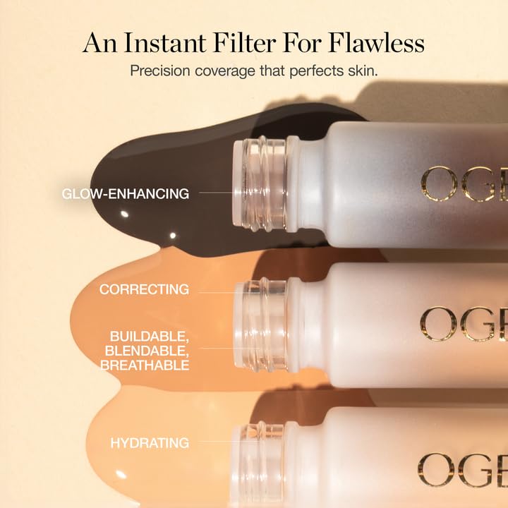Ogee concealer with organic jojoba oil offers hydration and silky glide.