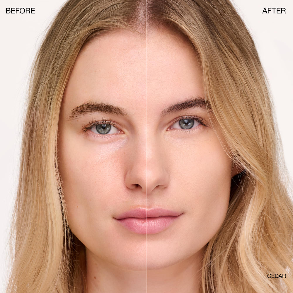 Ogee Complexion Perfecting Concealer Cedar 1.20C swatch shows light pink-beige undertones.