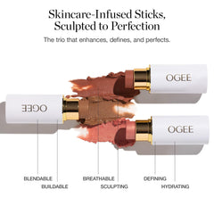 Ogee blush stick swatch adds soft healthy flush