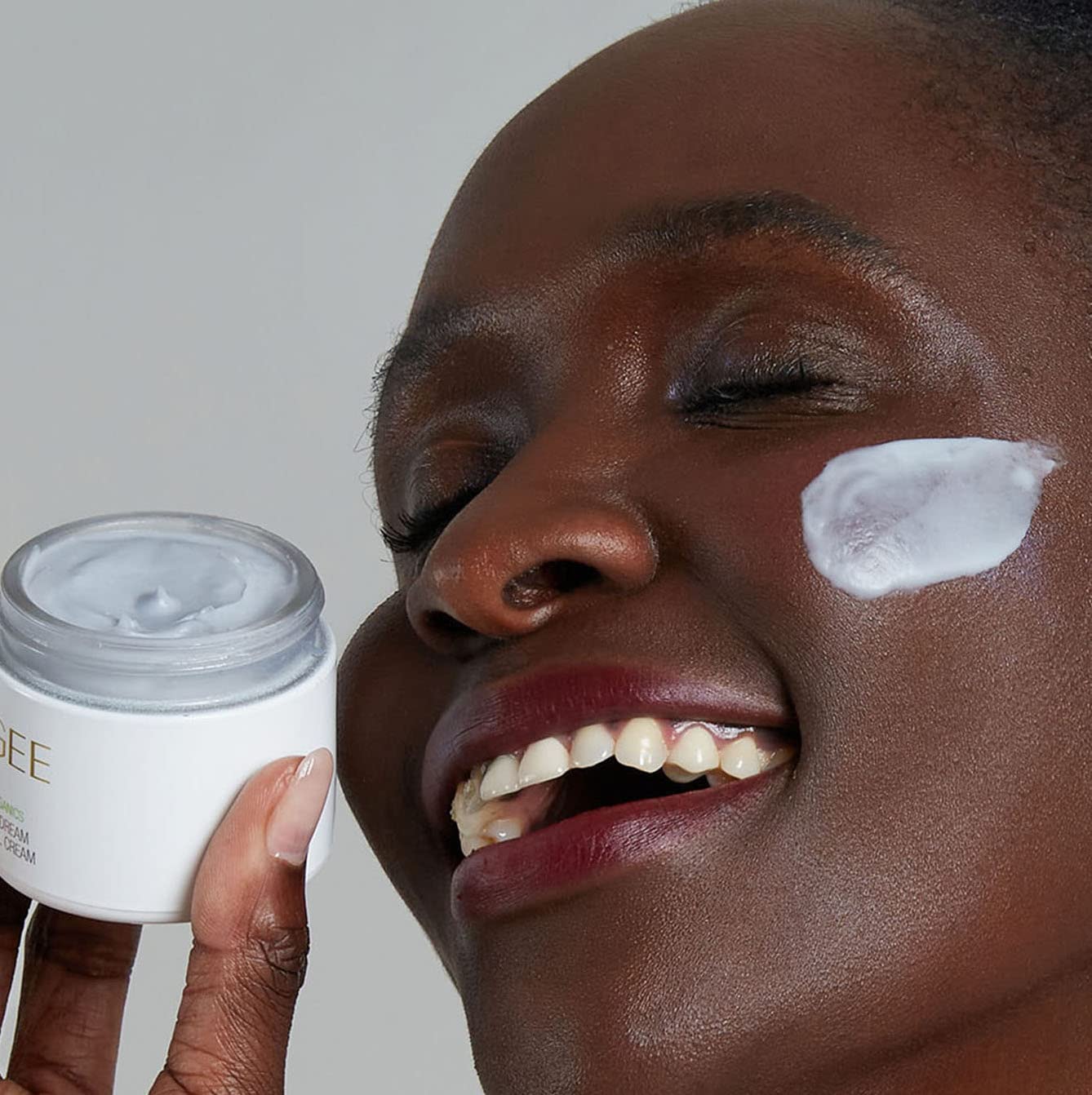 Ogee Indigo Dream Renewal Cream cruelty-free badge signals ethical luxury skincare.