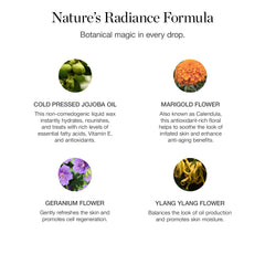 Ogee Jojoba Glow application routine showing quick-absorb formula