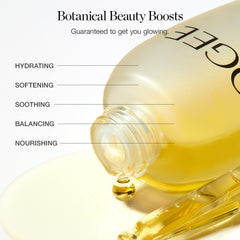 Ogee Jojoba Glow ingredients blend emphasizing antioxidant-rich essential oils
