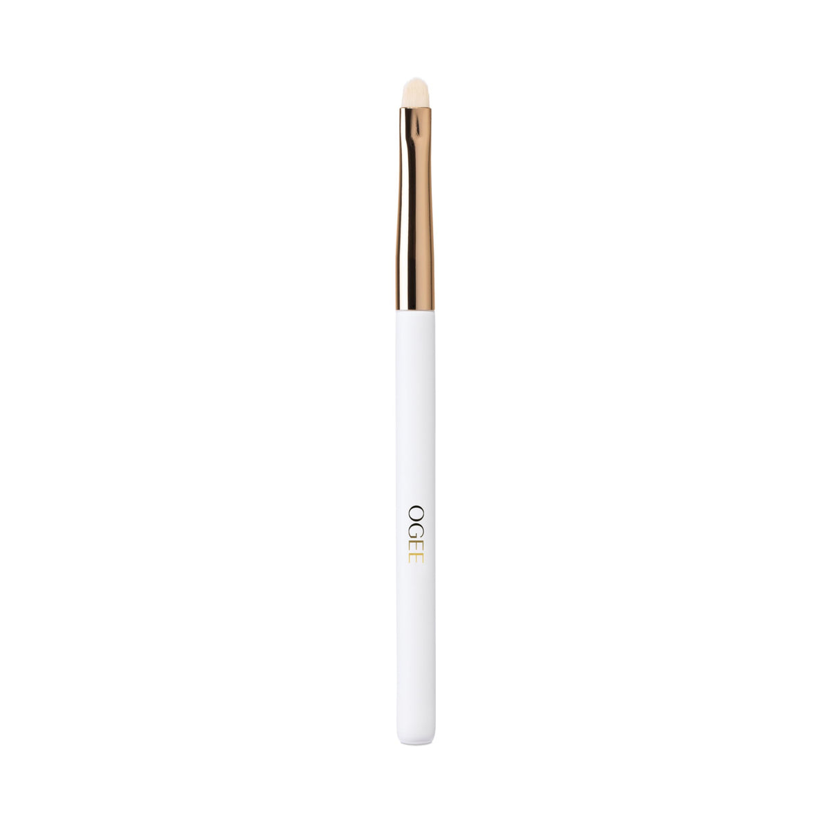 Ogee Precision Brush bristle closeup shows ultra-soft vegan bristles for precise makeup application.